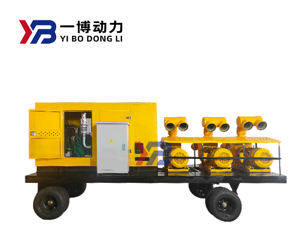 Power generation self-priming pump truck
